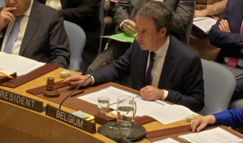 Philippe Goffin préside le Conseil de Sécurité à New-York 