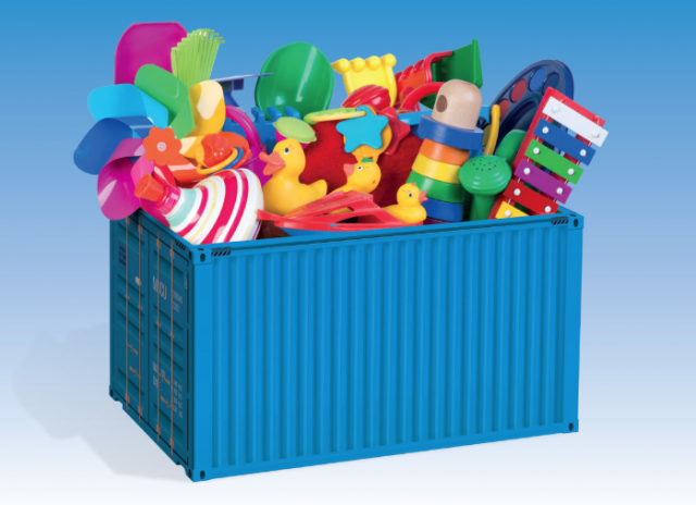 Un défi solidaire : remplir un conteneur de jouets ! 