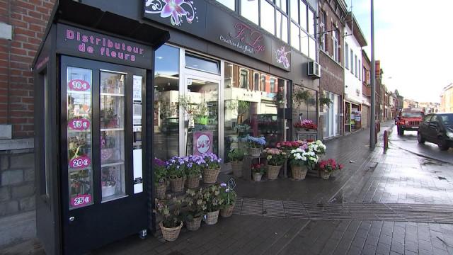 Un distributeur de fleurs à Herstal 