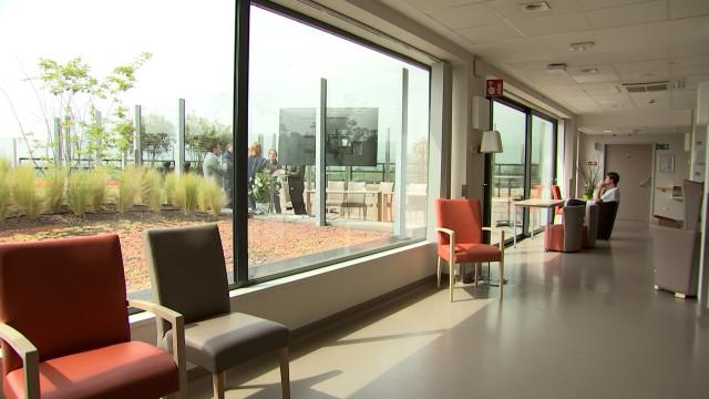 Un jardin sur le toit de la clinique CHC Hermalle pour les patients en soins palliatifs