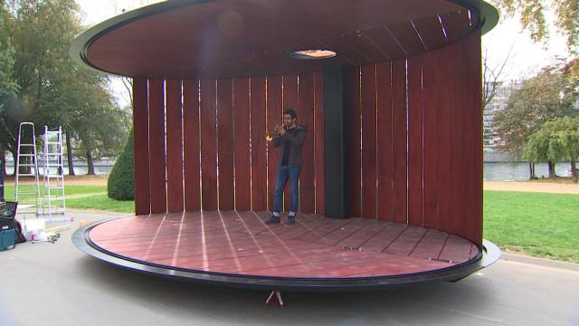Un kiosque artistique mobile et équitable 