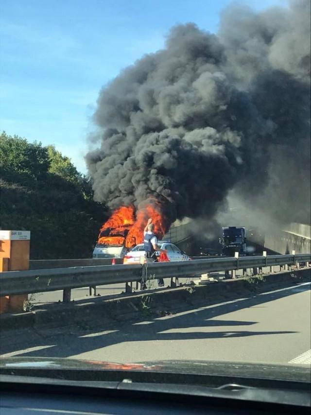 Un mobilhome explose sur la E25