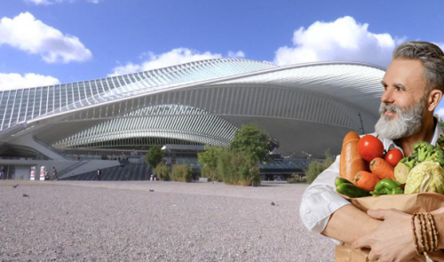Un point de retrait de produits "circuits courts" à la gare des Guillemins