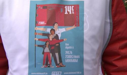 Un salaire décent pour tous , la campagne FGTB Liège-Huy-Waremme