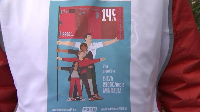 Un salaire décent pour tous , la campagne FGTB Liège-Huy-Waremme