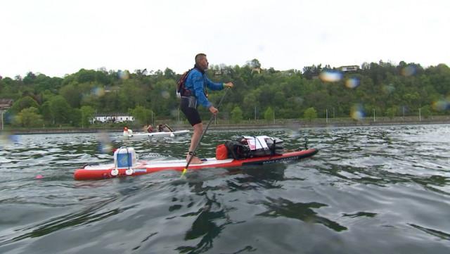 Un Villersois réalise un tour de Wallonie en 4 jours à bord d’un paddle