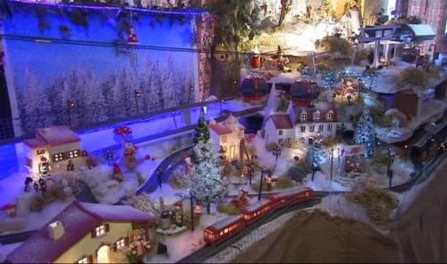 Une étonnante maquette de Noël chez un pompier de Huy
