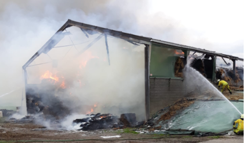 Visé : important incendie dans un hangar agricole