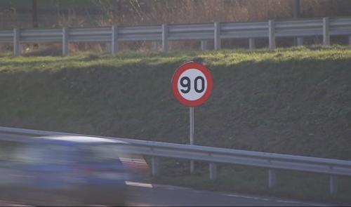 Vitesse désormais  limitée à 90 km/h entre Burenville et Loncin 