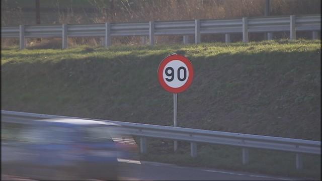 Vitesse désormais  limitée à 90 km/h entre Burenville et Loncin 