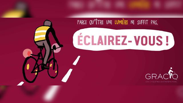 Vous êtes cycliste? Soyez éclairés dès ce soir!