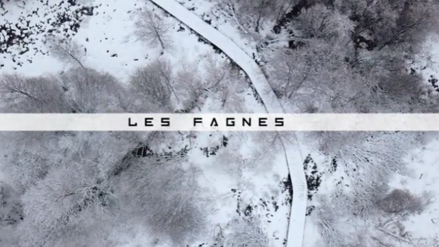 Les Fagnes sous la neige, par Vu du ciel