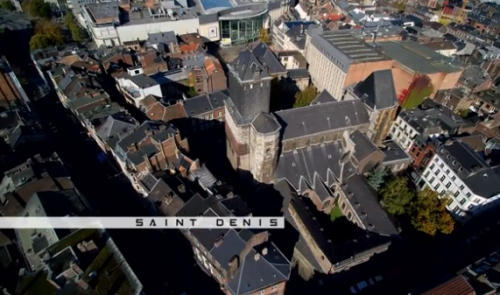 Vu du ciel : les collégiales de Liège