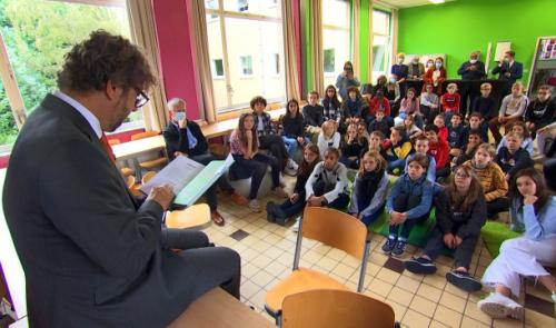 L'ambassadeur des Pays-Bas à l'école !