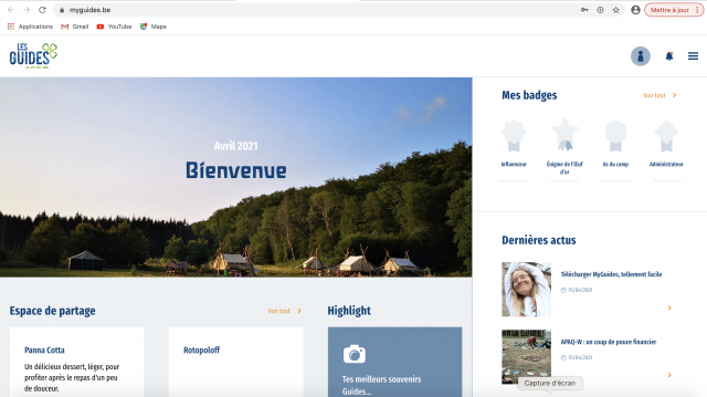 Une application mobile pour simplifier la vie des animateurs Guides 