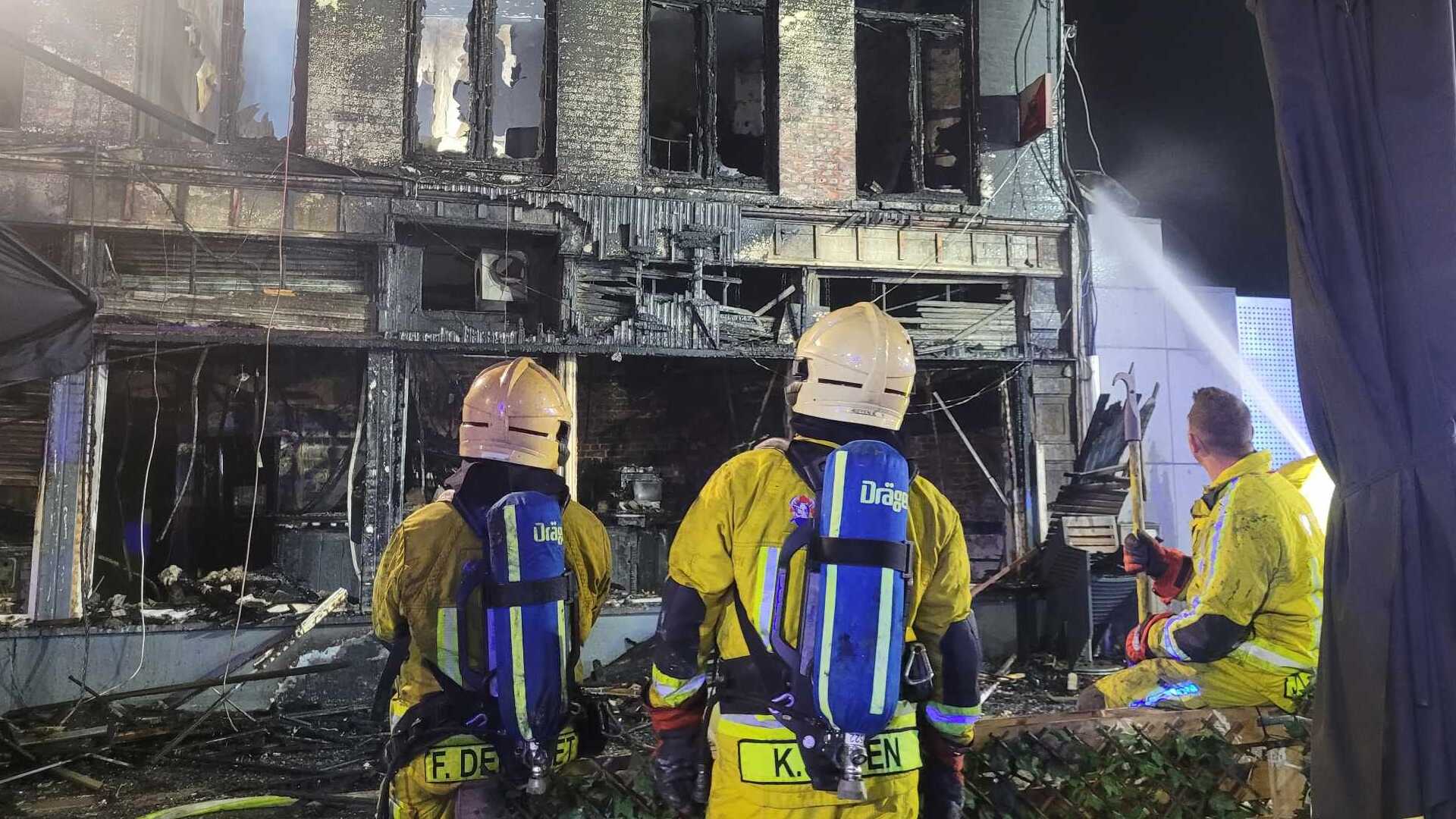 Incendie d'un café cette nuit à Herstal