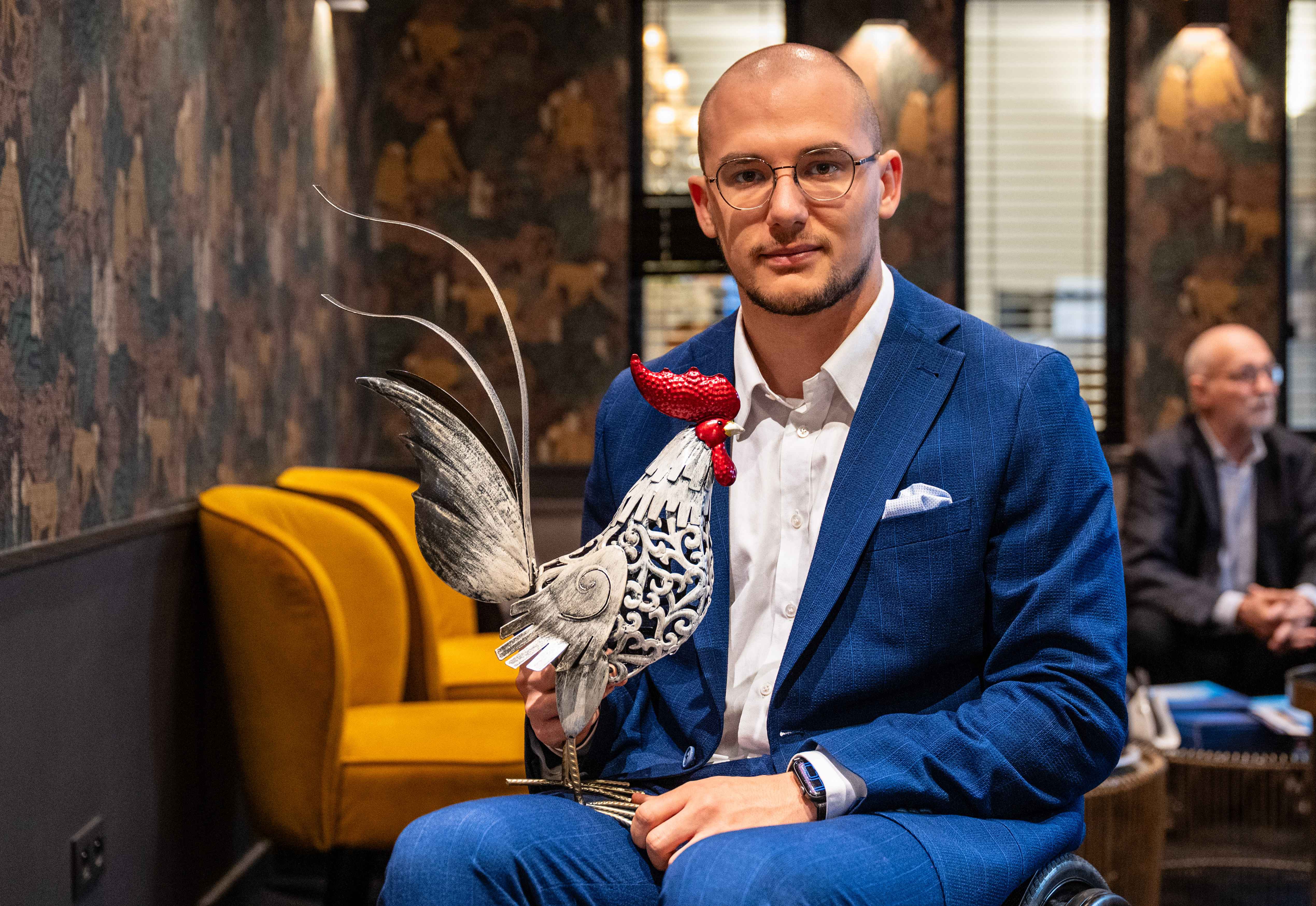 Maxime Carabin lauréat du prix du "Wallon de l'année 2024"