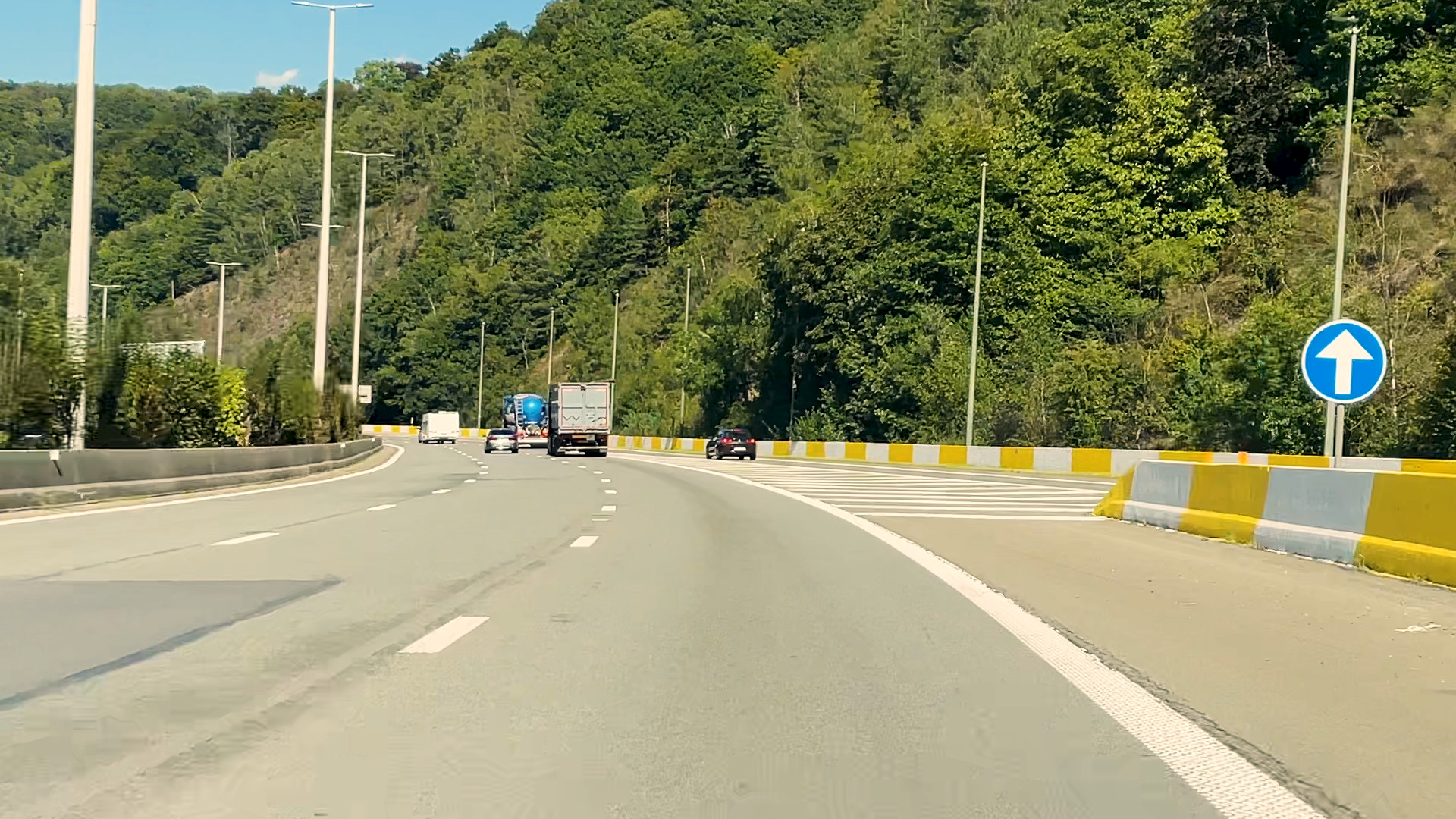 Un nouveau chantier a débuté sur l’E25/A26 à hauteur de Tilff