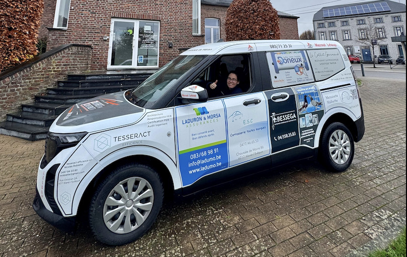 Héron : un véhicule communal financé par les commerçants locaux