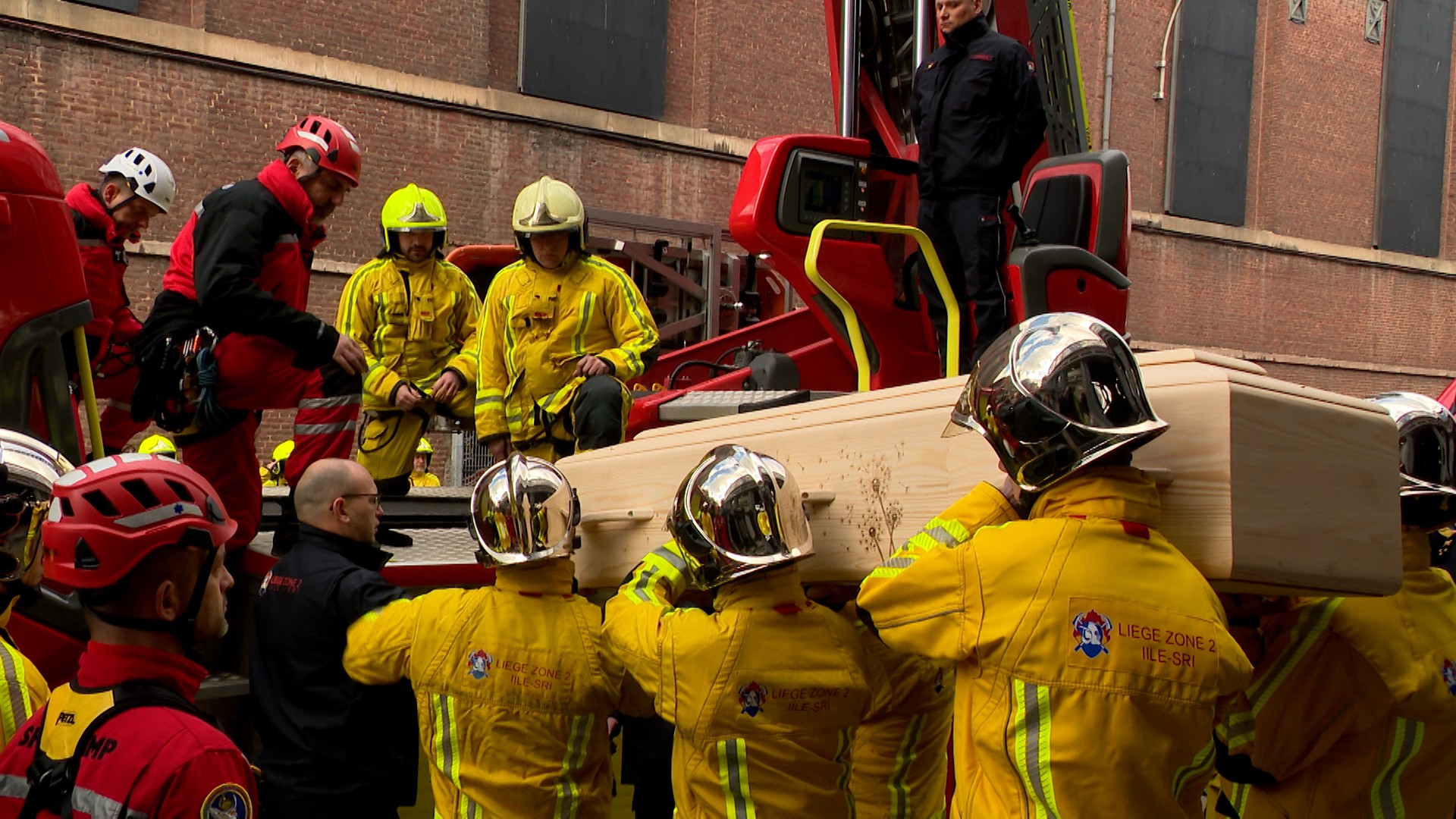 Funérailles de Pol Muller, le pompier ayant fait une chute mortelle