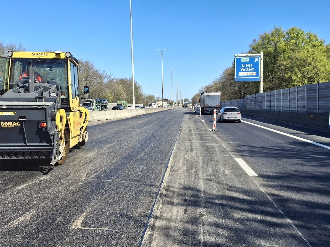 Fin du chantier sur l'E40 entre Alleur et Vottem