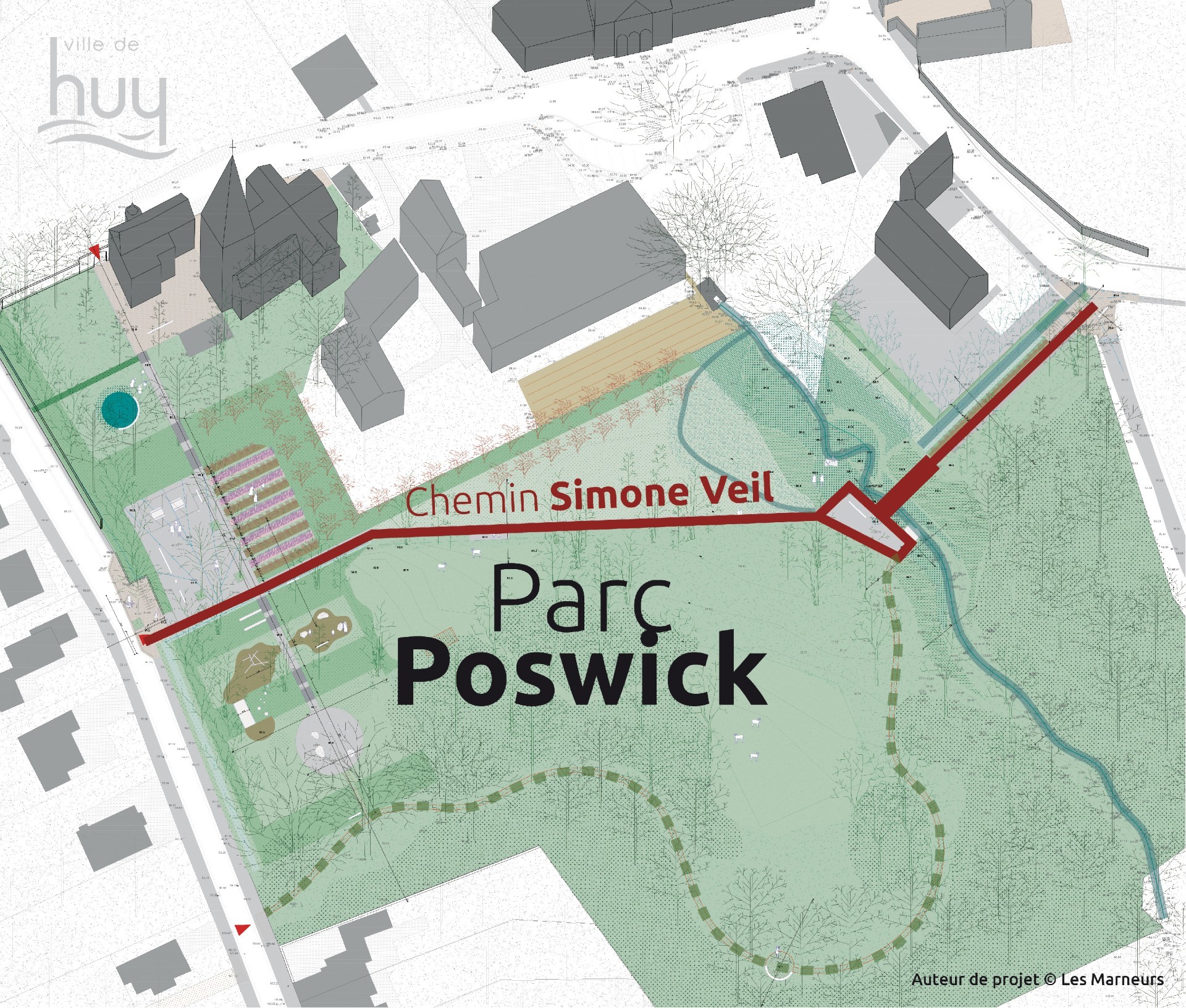 Huy : un Parc Poswick et un chemin Simone Veil à Tihange