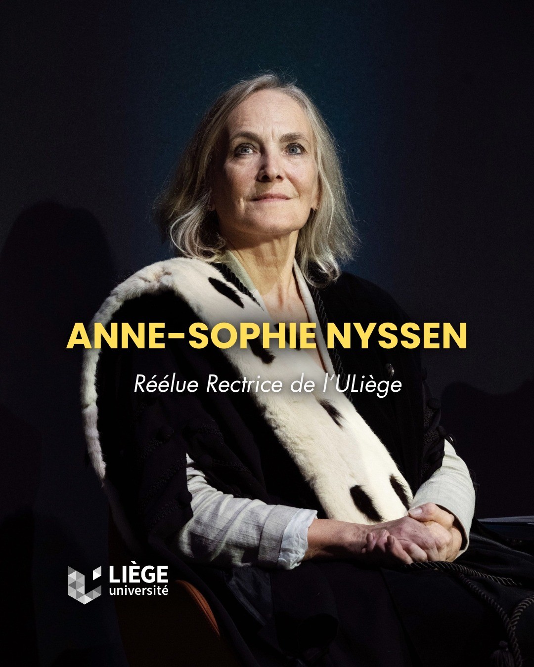 ULiège : Anne-Sophie Nyssen réélue rectrice avec 77,17% des voix