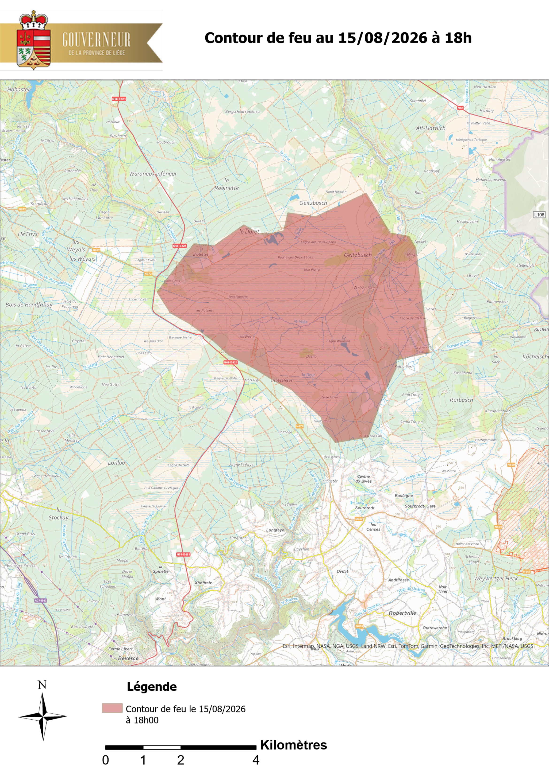Incendie dans les Fagnes: le feu touche 2700 hectares