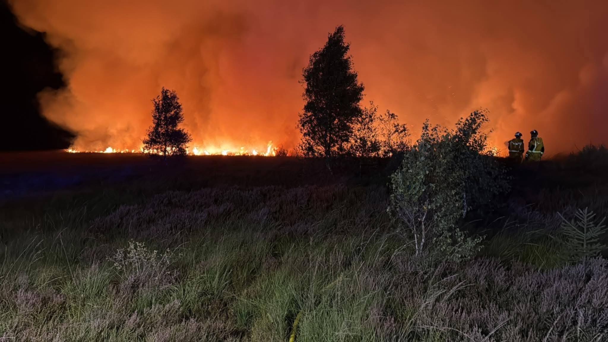 Incendie dans les Fagnes: 250 intervenants sont mobilisés