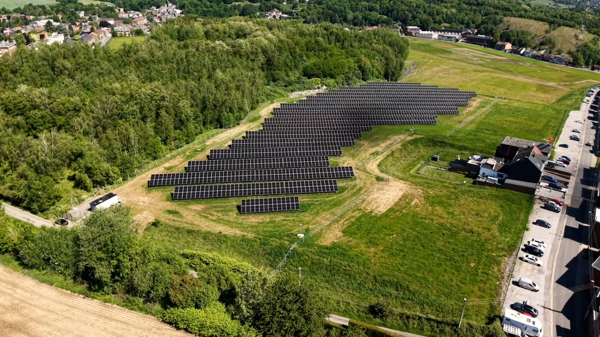 Nouvelle centrale de panneaux photovoltaïques sur le site Vieille Montagne