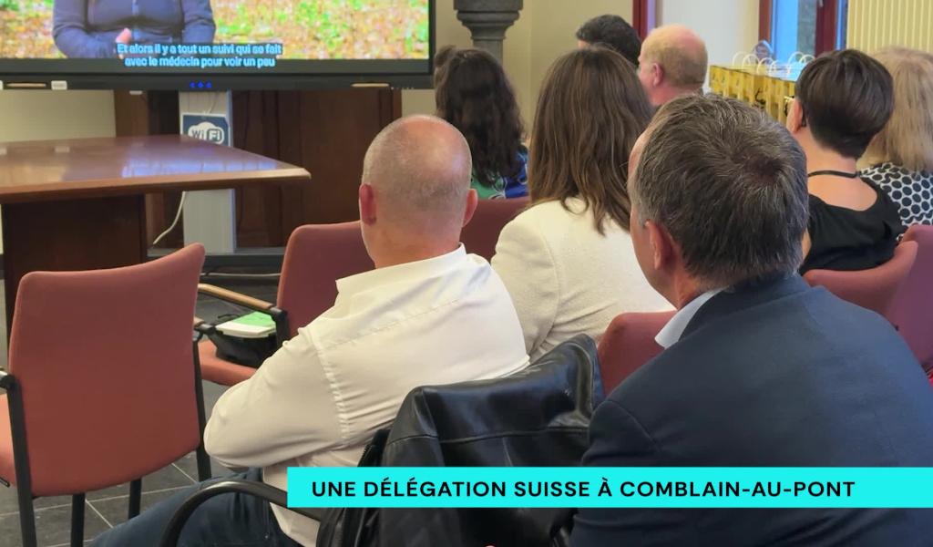 Une délégation Suisse en visite à Comblain-au-Pont