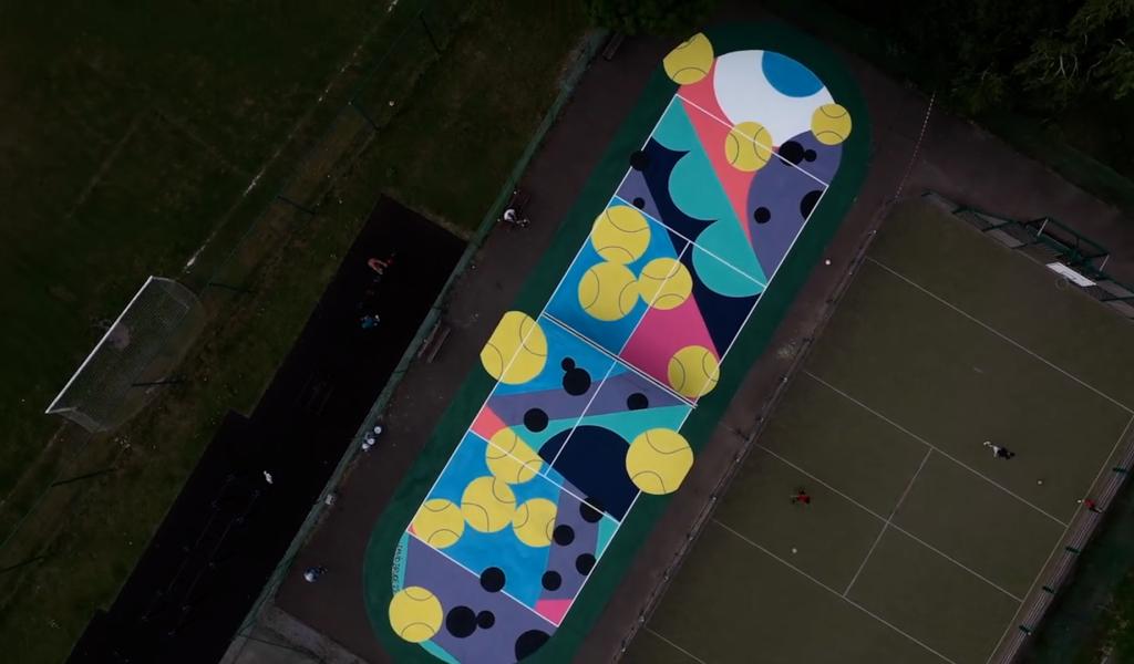 A Sclessin, un terrain de tennis est devenu oeuvre d'art