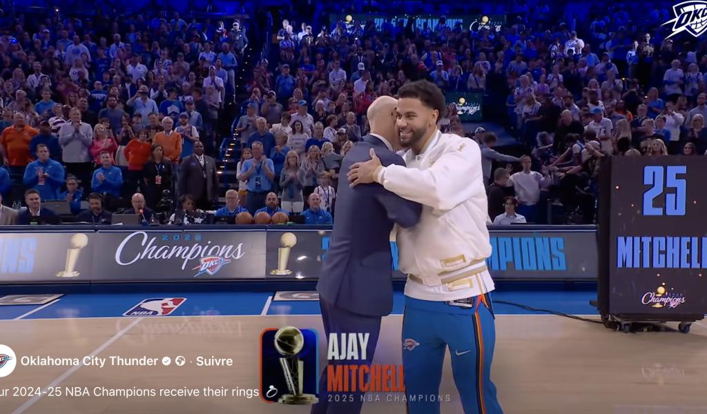 NBA : la bague de champion et une première victoire pour Ajay Mitchell