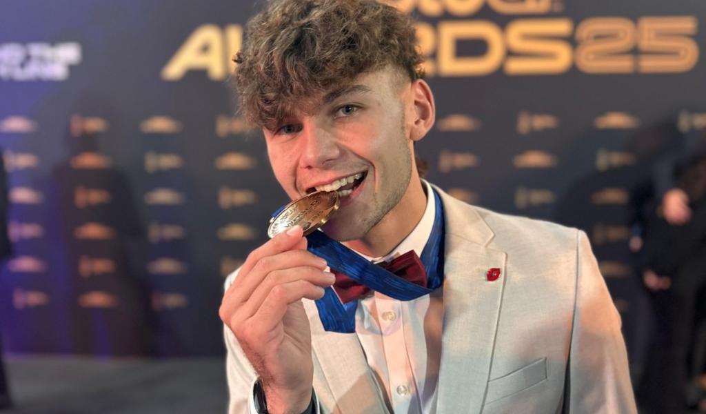 Barry Baltus sur le podium final de la saison de Moto 2 !