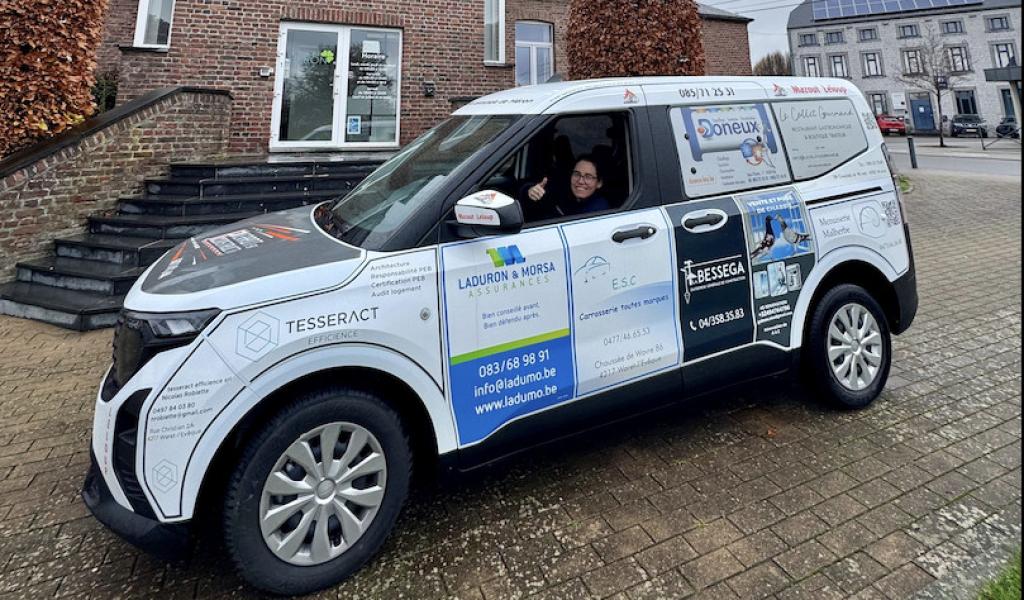 Héron : un véhicule communal financé par les commerçants locaux