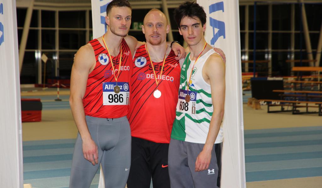 Athlétisme: Seraing règne sur le sprint masculin, 3 médailles RFCL en demi-fond