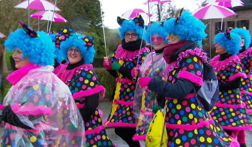 Malchance à Houtain: Un déluge de grêle s'abat sur le carnaval