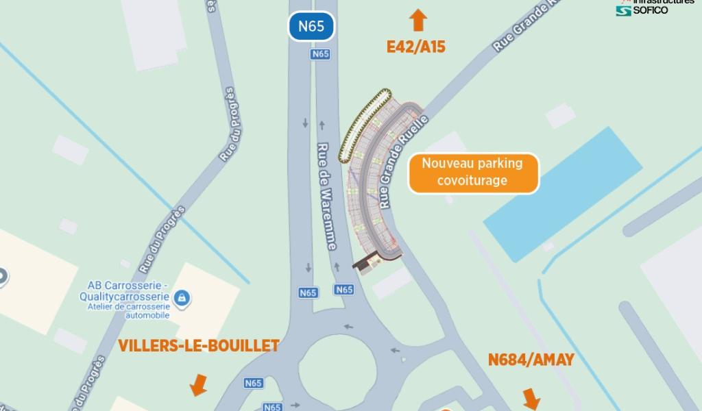 Nouvel espace de covoiturage à Villers-le-Bouillet