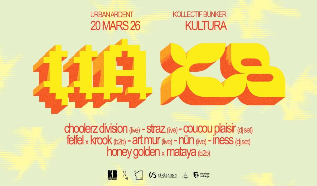 Urban Ardent et Kollectif Bunker pour une soirée entre Hip-Hop et Electro