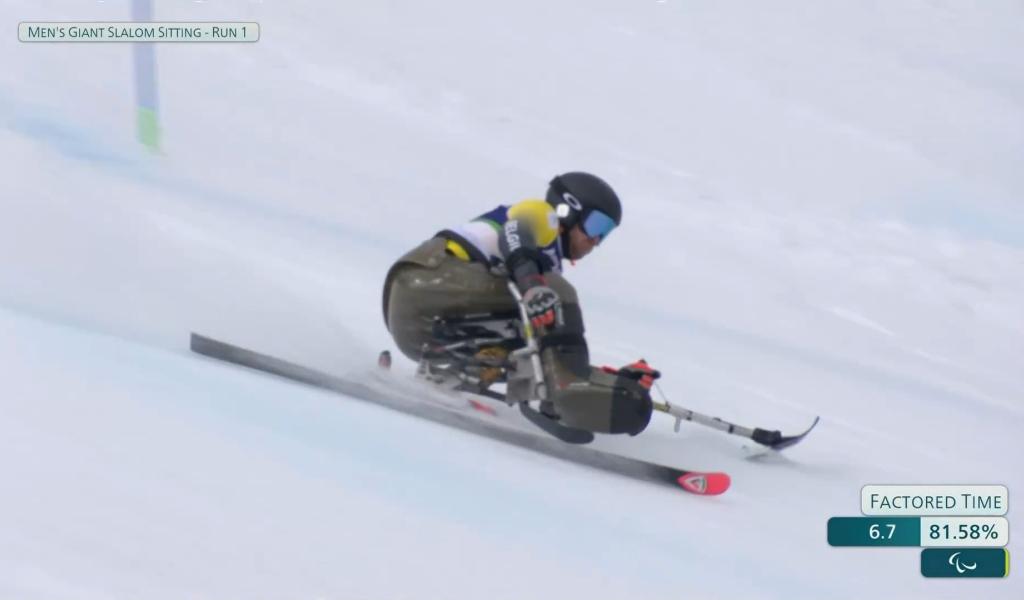 Jeux paralympiques : Jérémie Prégardien victime d'un trou dans la neige en slalom géant