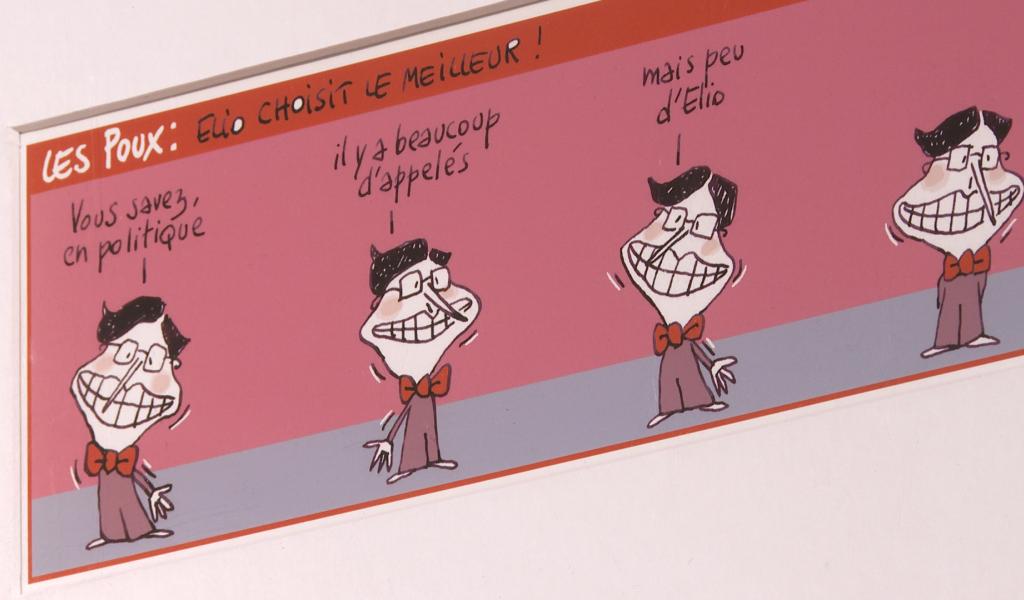 "Au fil du bleu" l'exposition hommage à la dessinatrice de presse Cécile Bertrand