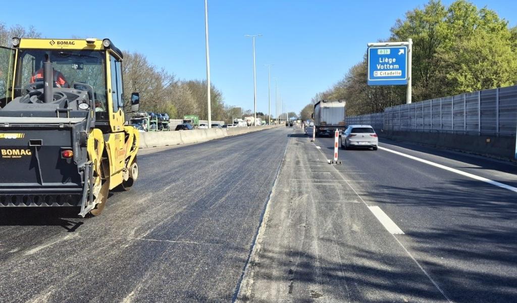 Fin du chantier sur l'E40 entre Alleur et Vottem