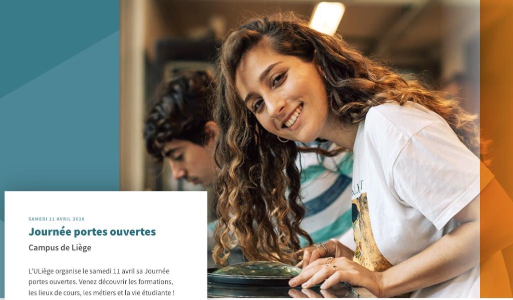 Journée portes ouvertes ce samedi 11 avril à l’ULiège