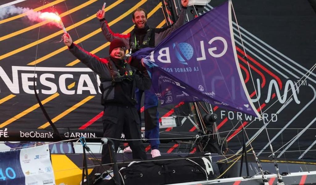 Voile : Jonas Gerckens deuxième du tour du monde en duo et par étapes !