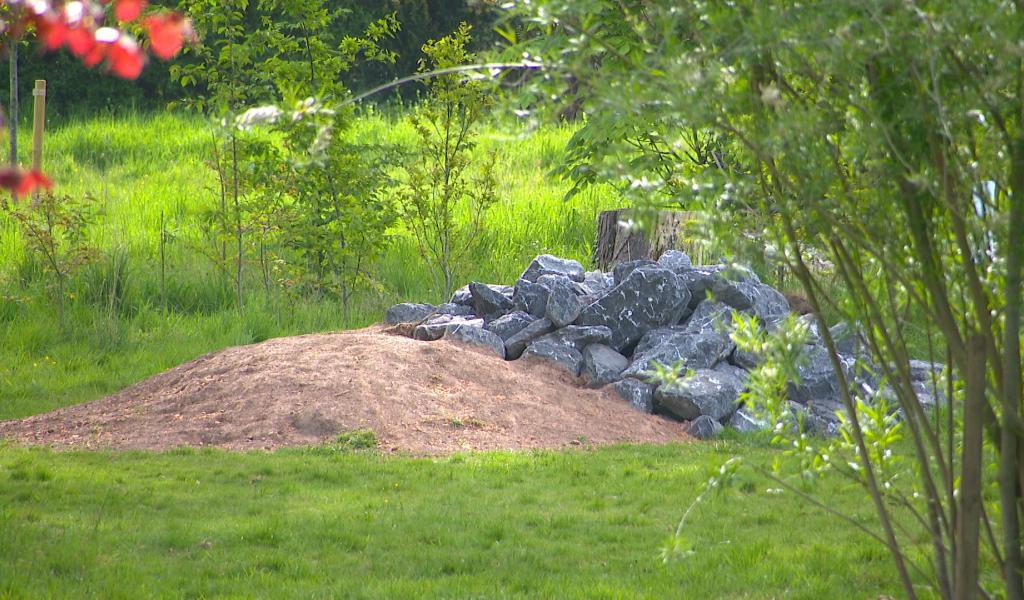 Tas de pierres dans des parcs de Chaudfontaine