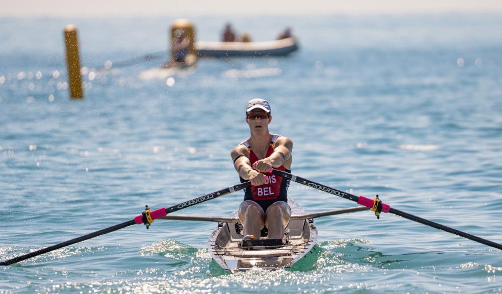 Benjamin Louis, championn de Belgique d'aviron de mer