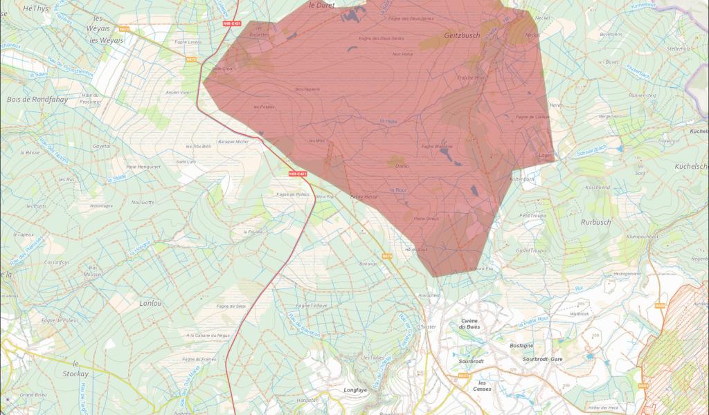 Incendie dans les Fagnes: le feu touche 2700 hectares