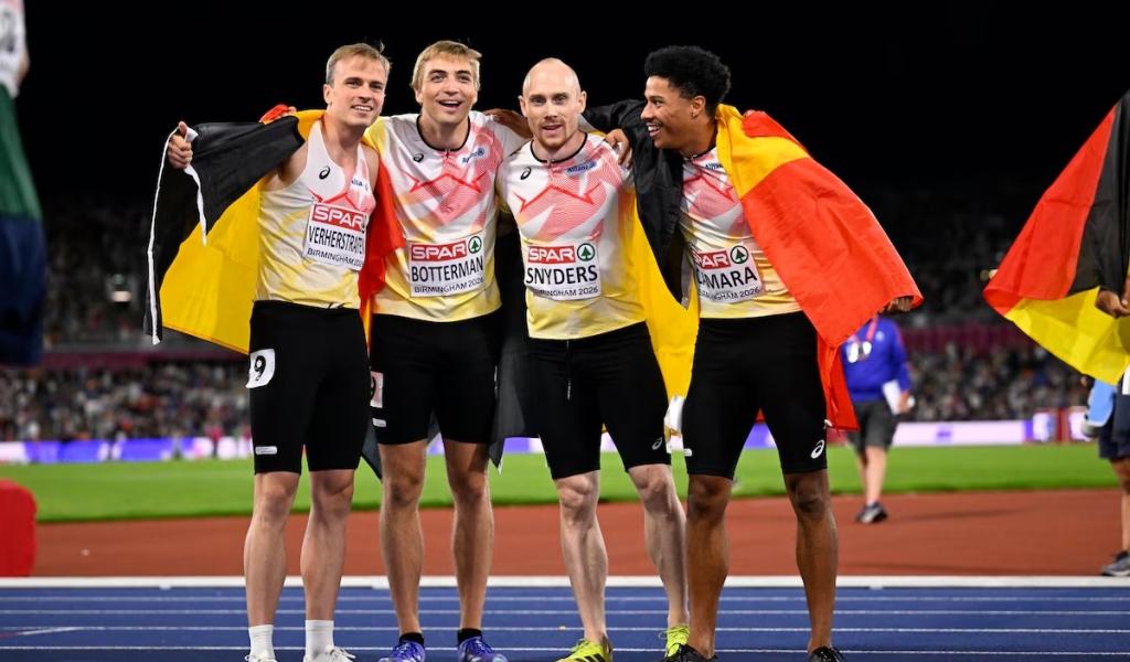 Euro d'athlétisme: le bronze pour Snyders au 4x100m