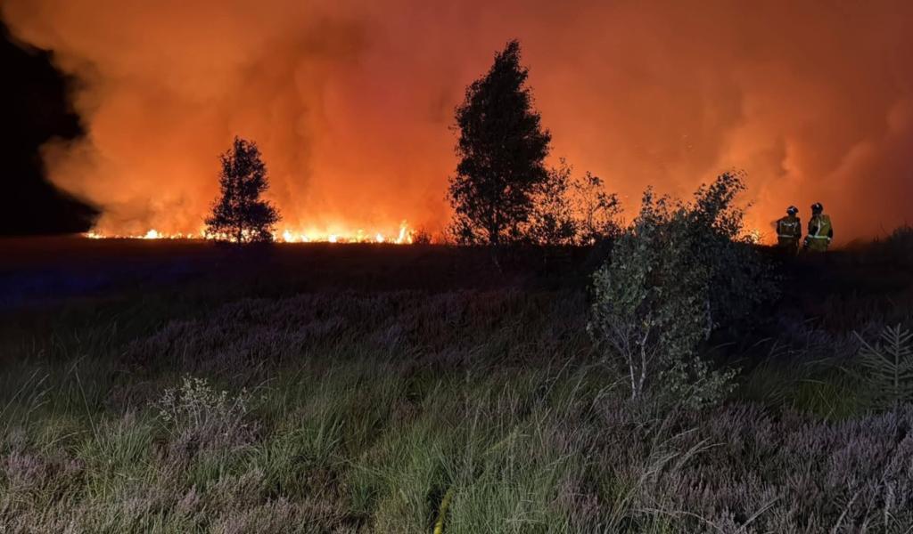 Incendie dans les Fagnes: 250 intervenants sont mobilisés