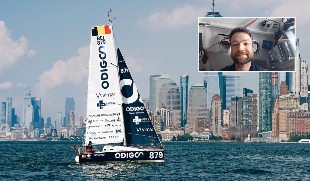 Voile : Quentin Debois à l'assaut d'un nouveau record sur l'Atlantique Nord